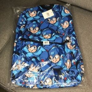 NEW Megaman Nintendo School Back Pack Book Bag